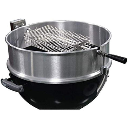 Onlyfire BRK-6042 Stainless Steel Flat Spit Rotisserie Grill Basket Fits 1/2” Hexagon, 3/8" Hexagon, 3/8" Square & 5/16" Square Rotisserie Spit Rods