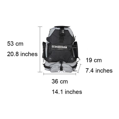 zalati Inline Skates Backpack Roller Skate Shoes Carrying Bag for Storage Easy to Carry Outdoor Sports - Black, L