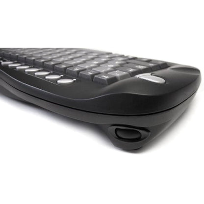 Accuratus Toughball 2 - Wireless 2.4GHz RF Mini Multimedia Keyboard with Trackball