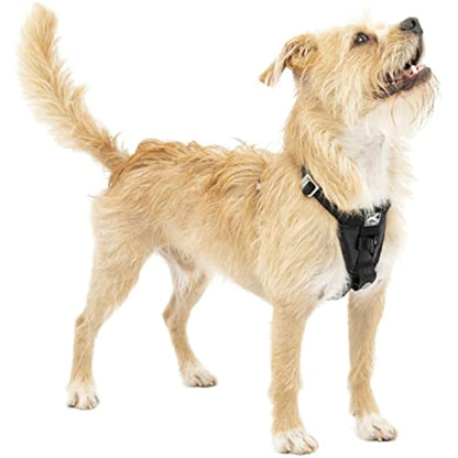 Kurgo Enhanced Strength Tru-Fit Dog Car Harness, Crash Tested, Steel Nesting Buckles, Includes Seatbelt Tether, Extra Small-Black