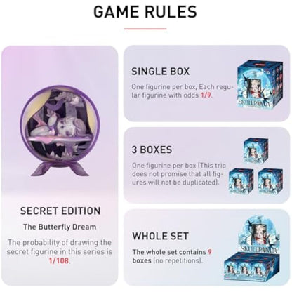 POP MART SKULLPANDA The Mirage Series Figures Whole Set Premium Design Gifts for Women Fan-Favorite Collectible Chic Art Toy Action Figure