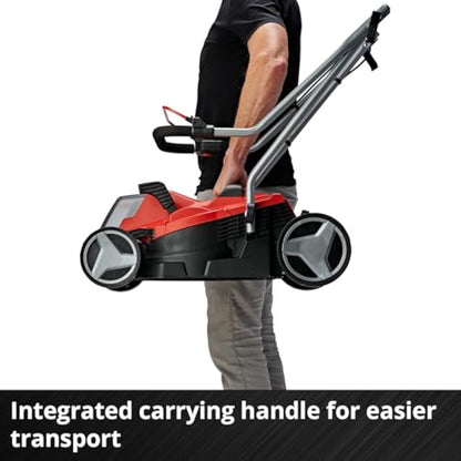 Einhell Power X-Change 18/33 Cordless Lawnmower - 18V, Brushless Motor, 33cm Cutting Width, 30L Grass Box, 5 Cutting Heights - GE-CM 18/33 Li Solo Battery Lawn Mower (Battery Not Included)