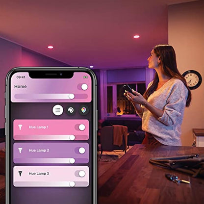 Philips Hue New White and Colour Ambiance Smart Light [GU10 Spot] with Bluetooth. Works with Alexa, Google Assistant and Apple Homekit. for Home Indoor Lighting for Livingroom, Lounge.