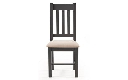 Julian Bowen Bordeaux Dining Chairs, Set of 2, Grey - H105 x W47 x D54cm