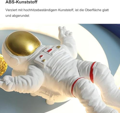 GHiycotdl LED Astronaut Ceiling Light, 58CM Dimmable with Remote Control for Kids Room, Living Room, Kindergarten