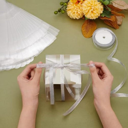 BENECREAT 20PCS Large Clear Wedding Favour Boxes, 10x10x10cm Square PVC Transparent Gift Boxes for Candy Chocolate Birthday Party Gift Wrapping