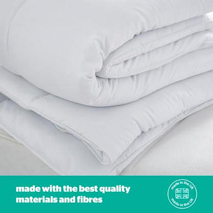 Silentnight Just Like Down 13.5 Tog Double Duvet - Luxury Hotel Winter Warm Thick Heavyweight Duvet Quilt with Soft Silky Down Like Fibres - Machine Washable and Hypoallergenic - Double