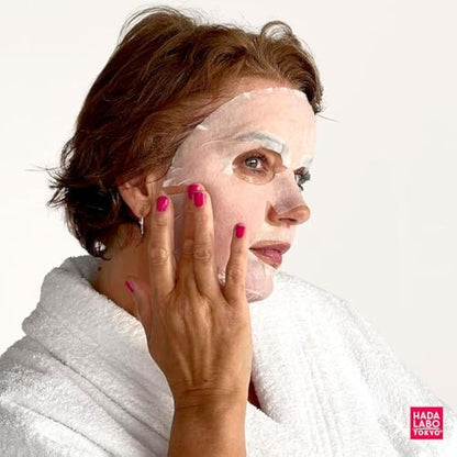 Hada Labo Tokyo - Premium Facial Sheet Masks with Super Hyaluronic Acid, For All Skin Types, (Pack of 10)