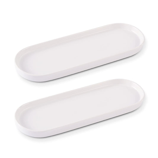 Ceramic Sink Tray, Bathroom Counter Tray, Bathtub Tray, Cosmetics Dish, Candle Tray, Perfume Shampoo Liquid Soap Tray Simple Style Design Suit for