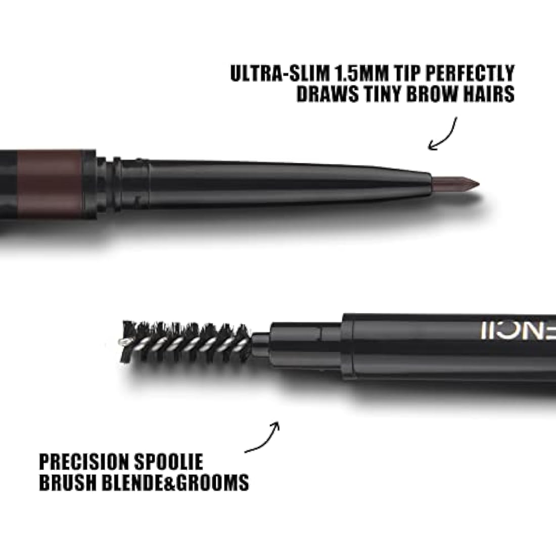 Eyebrow Pencil Natural Look - Black, Long-Lasting, Waterproof, Precise Application - Vegan & Cruelty-Free 0.08g (101#Taupe)