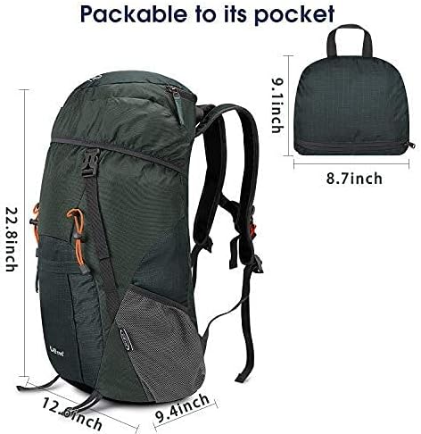 G4Free 40L Rucksack Foldable Hiking Backpack Ultra Lightweight Camping Daypack
