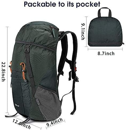 G4Free 40L Rucksack Foldable Hiking Backpack Ultra Lightweight Camping Daypack
