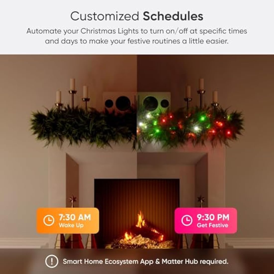 Nanoleaf Matter Essentials 20M RGB LED Smart String Holiday Lights - Thread & Wi-Fi, Matter Over Thread, Bluetooth Colour Changing LED String Light, Works with Google Apple, Room Decor & Gaming