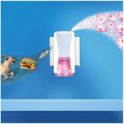 Febreze Ambi Pur Air Freshener Plug-In Diffuser Refill, Odour Eliminator, Blossom & Breeze, 120 ml (20 x 6)