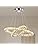Finktonglan Modern LED Crystal Chandelier 19.7 x 11.8 inches Ceiling Pendant Light 2 Rings Adjustable Stainless Steel Lighting Fixtures Dining Room Living Room (Warm White)