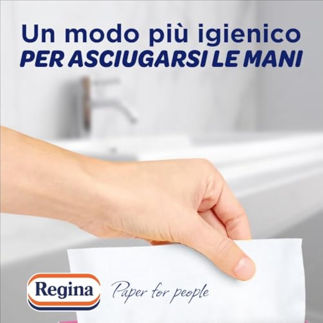 Regina Disposable Towels – Pack of 100 Services, Disposable Towels Practical and Hygienic, 100% FSC Cellulose, Biodegradable, Dispenser Pack