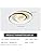 minifair Modern LED Ceiling Light 36W 50cm with Remote Control Geometry Round Black and White Dimmable Flush Mount for Living Room Bedroom Kitchen