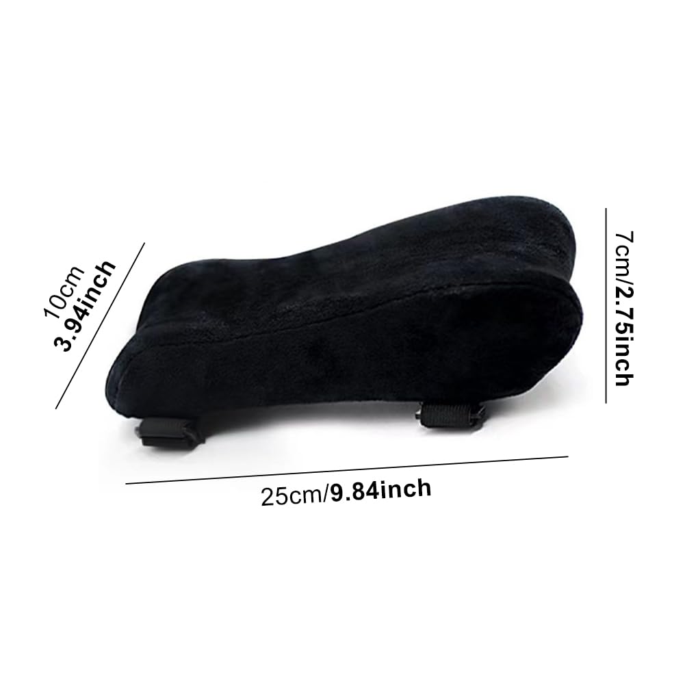 Yelvornic Ergonomic Armrest Pads, Set of 2 Office Chair Arm Rest Cover Pillows with Plush Elbow Support Cushions for Computer, Gaming and Desk Chairs