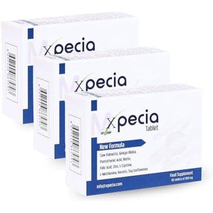 XPECIA FOR MEN ANTI HAIR LOSS DHT BLOCKER NEW HAIR GROWTH FORMULA (180 Tablets)