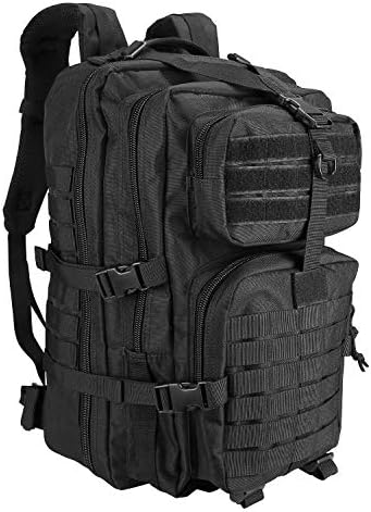 ProCase Military Tactical Backpack, 42L Large Capacity Rucksacks 3 Day Army Assault Pack Bag for Hunting, Trekking and Camping and Other Outdoor Activities for Father's Day -Black