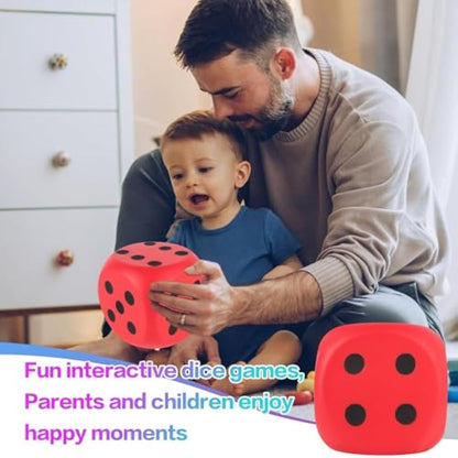 Anboor 5.9'' Squishy Dice Kawaii Scented Squeeze Toys Stress Relief Kids Toys Gift Collection Decorative Props(Red), (CJX)