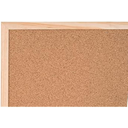 Bi-Office MC030012010 Cork Board Budget, Wood Frame, 60 x 40 cm - Brown (wood )