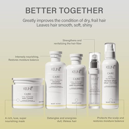 Keune Care Line Vital Nutrition Mask - Moisturizing Mask For Dry Hair 200 Ml