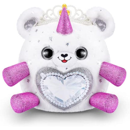 Rainbocorns Fairycorn Princess Series 6 Gemmie the Polar Bear - Collectible Plush - Magical Fairy Princess Surprises, Cuddle Plush Stuffed Animal, Stickers (Polar Bear)