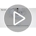 Dorlink LED Ceiling Light Dimmable, 36W 3240LM Modern Design Ceiling Lighting with Remote Control and APP,Acrylic White Flower Fittings Ceilings 3000K-6500K for Bedroom, Kitchen, Dining Room