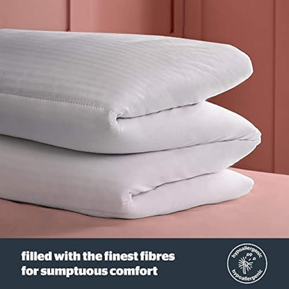 Silentnight Hotel Collection Single Duvet – All Year Round 10.5 Tog Luxurious Hotel Quality Duvet Quilt – Hypoallergenic and Machine Washable – Single Bed, White