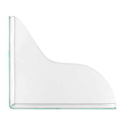ANCLLO 2Pcs Shower Splash Guard Self- Adhesive Transparent Shower Water Guard Bath Corner Water Splash Guard to Keep Water in Shower for Washbasin
