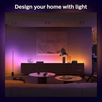 Philips Hue Gradient Light Strip 2m. for Syncing with Entertainment, Media and Music. with Bluetooth. Works with Alexa, Google Assistant and Apple Homekit., White