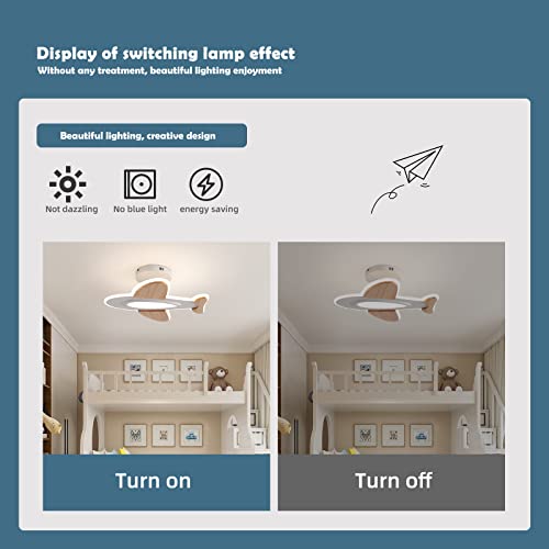 Schindora 35 W LED Ceiling Light Children's Room I Airplane Shape Dimmable Ceiling Lights with Remote Control I 50 * 45 CM I 2700-6500 K I White and