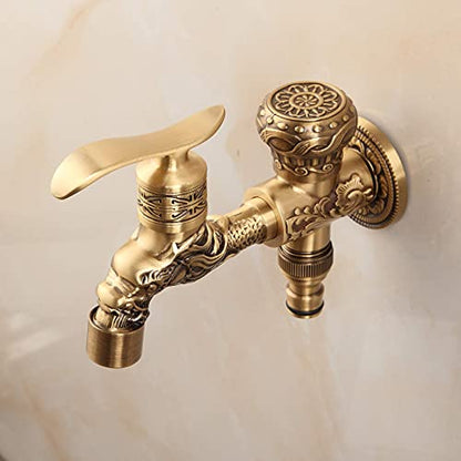 TOLIWEL TWL004CS Outdoor Decorative Dragon Garden Tap Design Outdoor Decorative Antique Cold Wall Tap