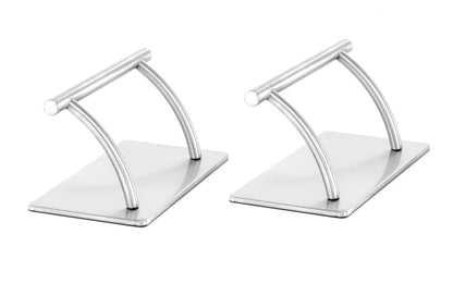 2 x Salon Chair Footrest Stainless Steel Foot Rest for Beauty Industry, Stainless Steel Footrest Barbers Hairdressing Chair Salon Equipment Foot Rest