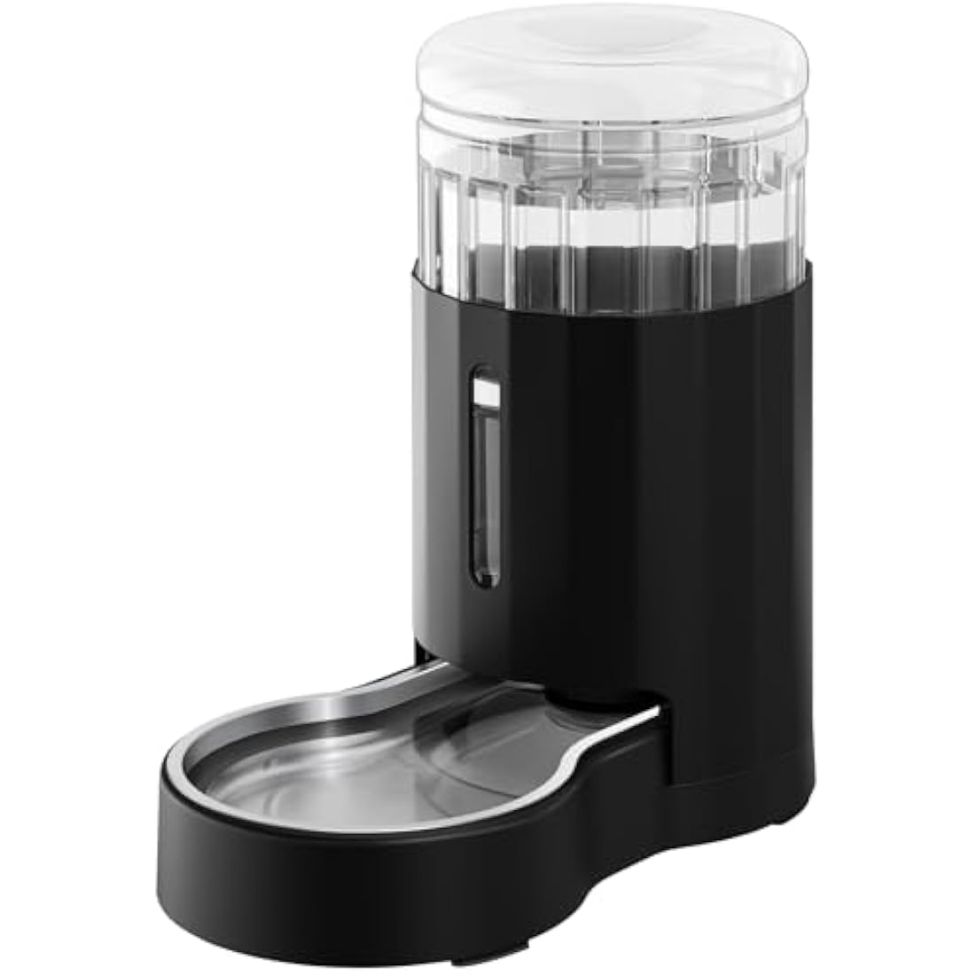 JUNSPOW Pet Water Dispensers, 6L Gravity Large Capacity Stainless Steel Water Dispenser, 100% BPA-Free Automatic Pet Waterer for Cats & Small/Medium-Sized Dogs, Black