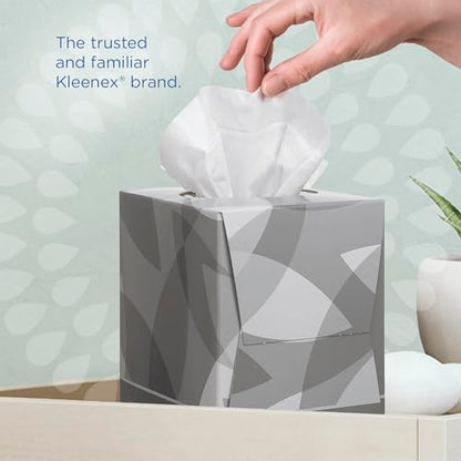 Kleenex Facial Tissue Box 8834 - Soft, Strong and Absorbent - 12 x 88 (1056 Facial tissues) White, 2-ply, Fragrance-Free