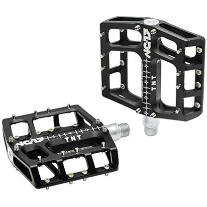 NC-17 Sudpin IV XL TNT Aluminium Platform Pedals/Mountain Bike Pedal/BMX Pedal/Flat Height 17.7 mm/Fail Safe System/Precision Bearing + Cr-Mo Axle/Includes Spare Pins