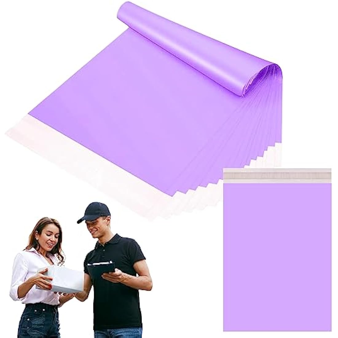50pc 28x42cm Purple Vinted Postage Bags Mailing Bags for Clothes,Mailing Poly Postal Self Seal Bags,Parcel Shipping Bags Strong Packaging Bag Delivery Bags Plastic Envelopes for Posting Clothes Parcel