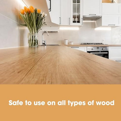 Furniture Clinic Wood Cleaner (500ml) | Restore & Clean Wooden Floors, Furniture, Blinds, Doors, Decking and Many other Wood Surfaces - Easily Remove Wax & Polish Build up, Grease and Grime