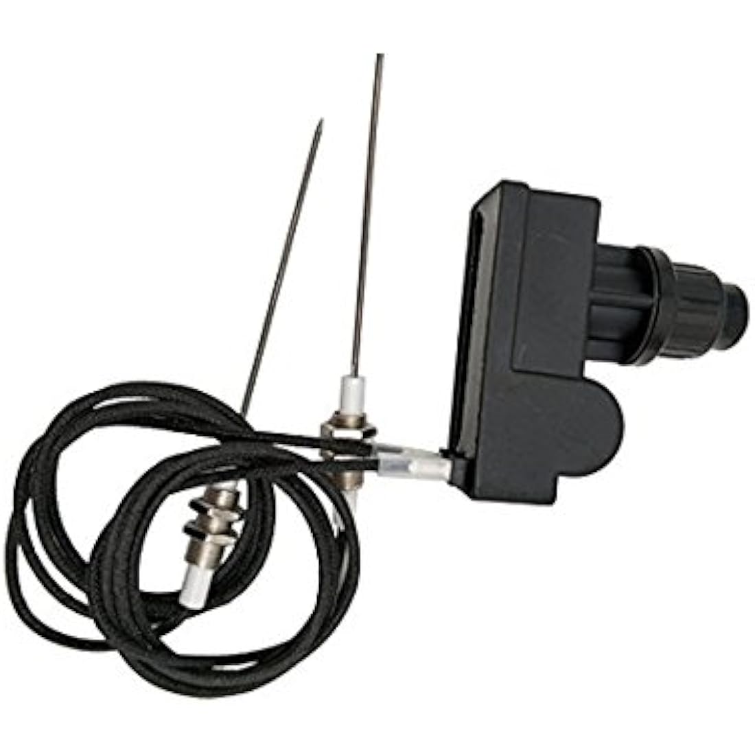 METER STAR Grill Igniter Kit AA Battery Two Exits with Spark Plug Wire Length 1 Meters Long (Two Electrodes)