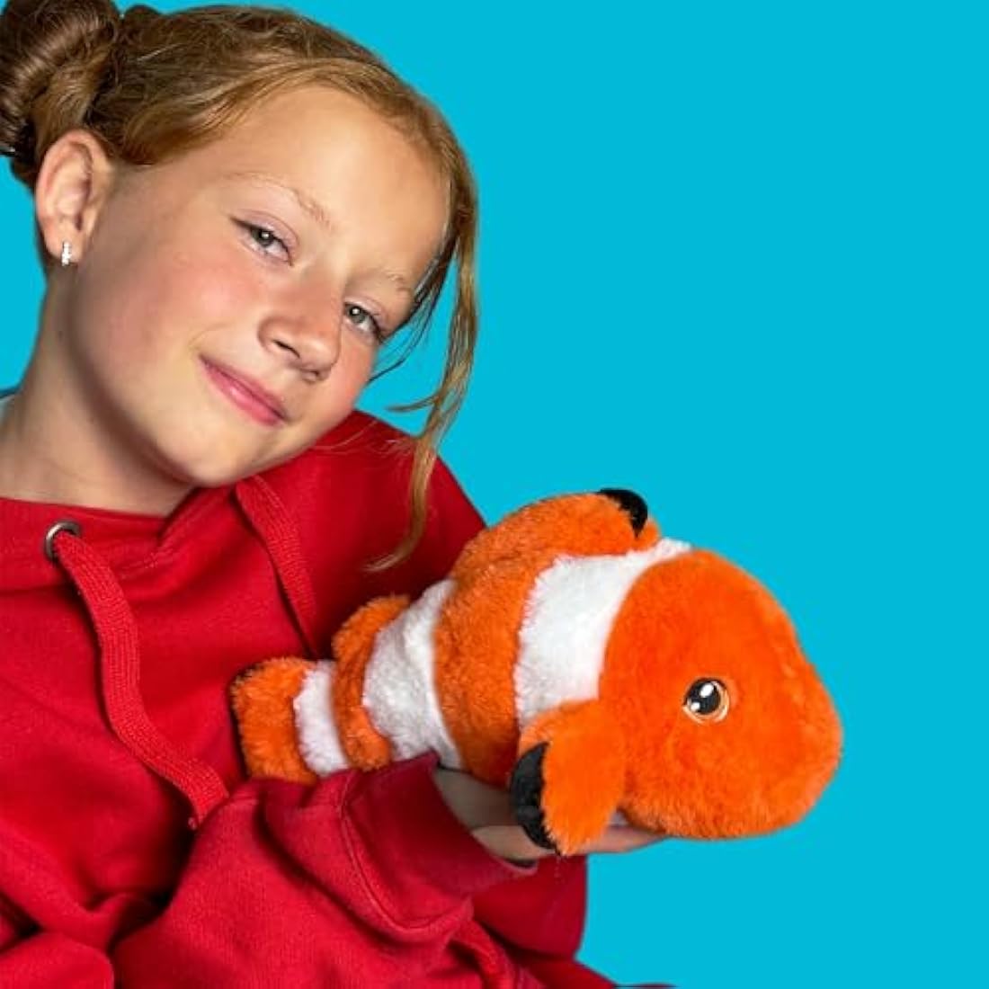 Deluxe Paws Plush Cuddly Soft Eco Toys 100% Recycled (Clown Fish)