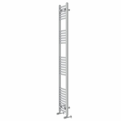 Warmehaus Curved Heated Towel Rail Radiator Ladder Chrome 1800x300mm