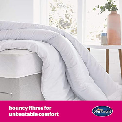 Silentnight Ultrabounce 10.5 Tog King Duvet – All Year Duvet Quilt Ideal for Summer and Winter – Hypoallergenic and Machine Washable – King Size, White