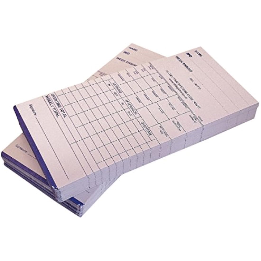 QuickClocks Weekly Clocking in Cards (Pack 500 Cards) for QC500N, QC500D and QC400 Clocking in Machines
