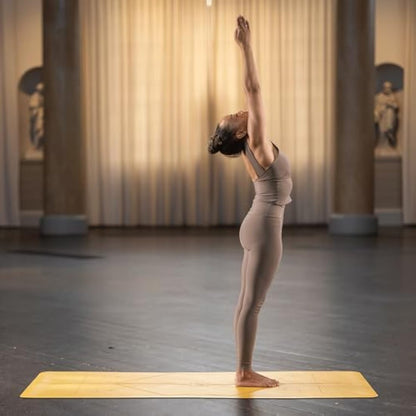 Liforme Original Yoga Mat – Free Yoga Bag Included - Patented Alignment System, Warrior-like Grip, Non-slip, Eco-friendly and Biodegradable, sweat-resistant, long, wide, 4.2mm thick mat for comfort