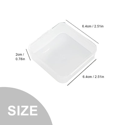 WYAN 15 Pcs Square Empty Clear Plastic Storage Containers Box Case