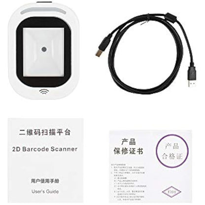 Wired Barcode Scanner USB Versatile Code Scanning QR Code 1D&2D Reader for Supermarkets/Stores