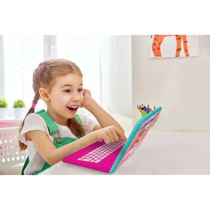 LEXIBOOK, Paw Patrol, Educational and Bilingual Laptop in English/French, Toy for children with 124 activities to learn, play games and music, Pink, JC598PAGi1