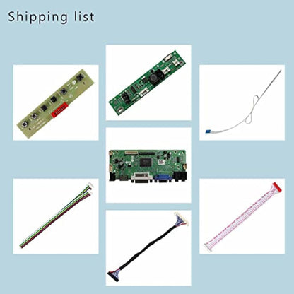 VSDISPLAY VGA DVI LVDs Controller Board 30 pin for 21.5" 1920x1080 LM215WF4-TLE9 23" LC230EUE-TDA1 LM230WF5-TLD1 LCD Screen
